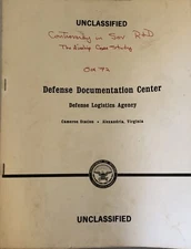 US Department of Defense Logistics Agency Soviet R&D Airship 1972 Brief Book