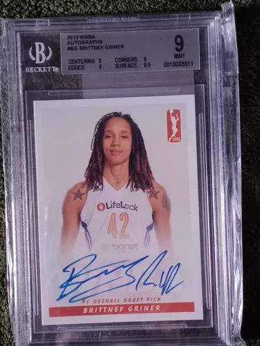2013 Rittenhouse WNBA Brittney Griner Rookie Autograph RC Auto BGS 9