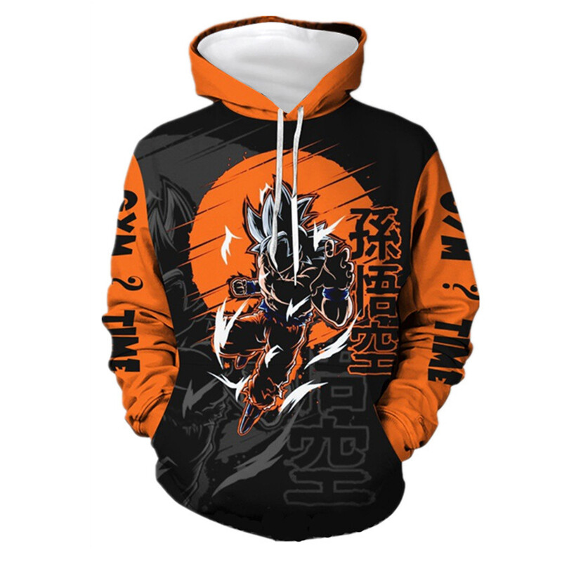Dragon Ball Z Saiyan Sun Goku Hoodie Sweater Men Sweatshirt Pullover Coat  Tops | eBay