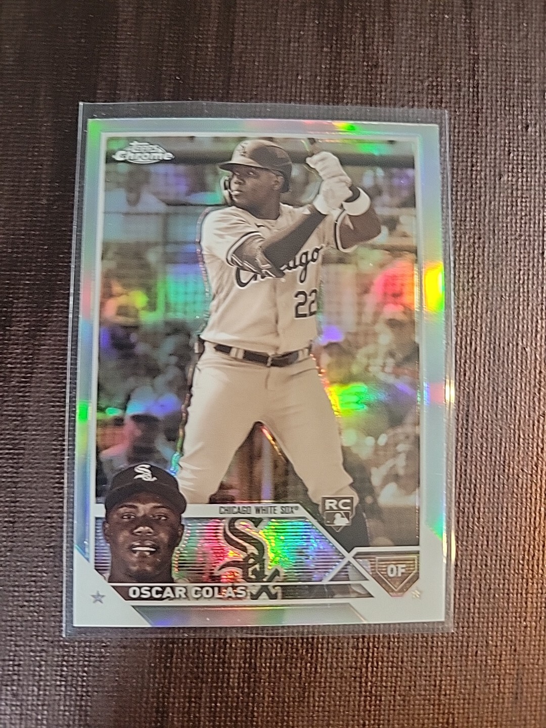 NEAR MINT 2023 Topps Chrome #145 Oscar Colas Negative Rookie White Sox D17