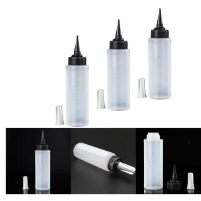 3 Stück 5 Unzen Haarfarbe Applikator Flaschen zum Mischen und Auftragen von Haarfarben,