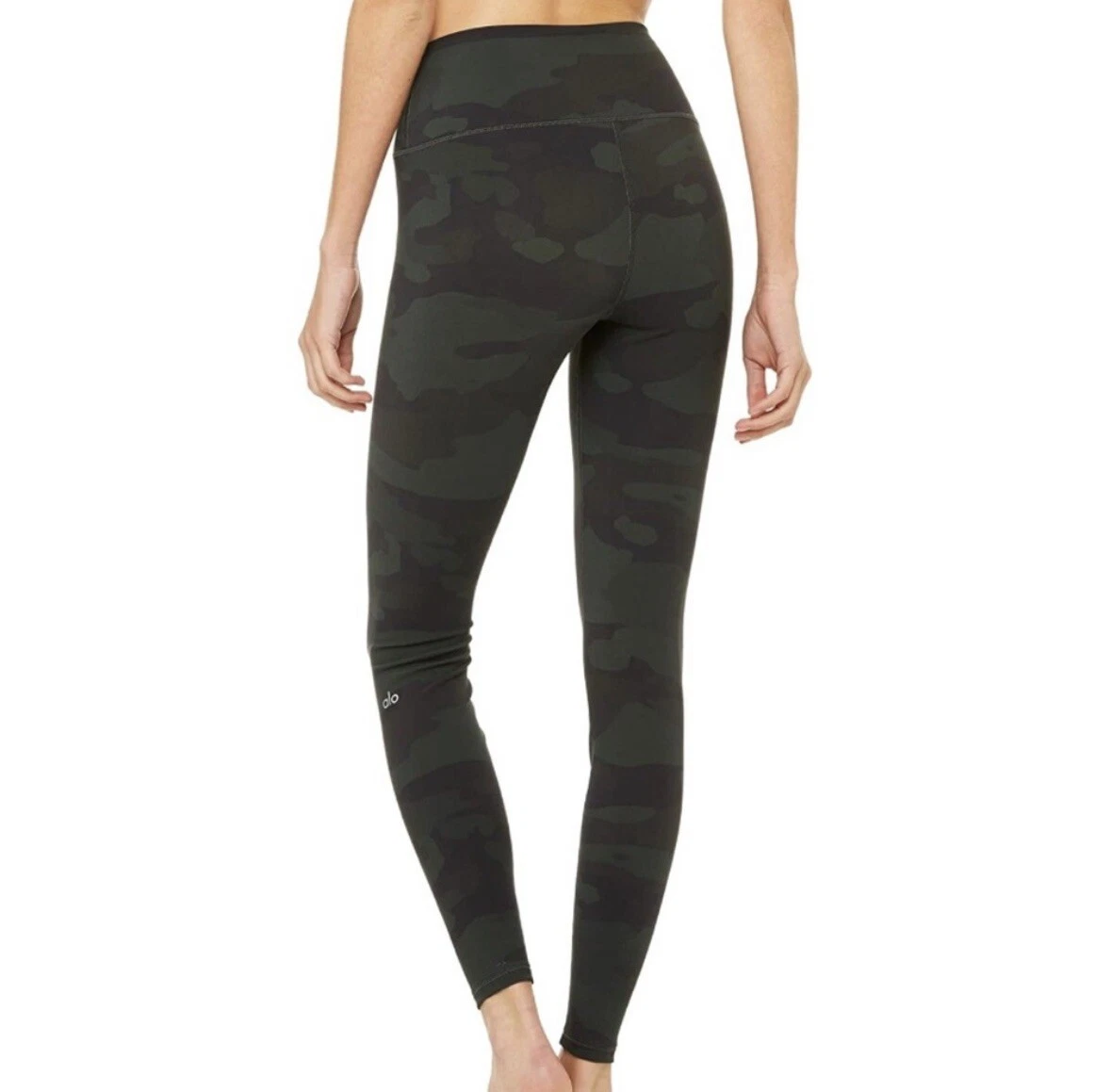 Alo Yoga HIGH-WAIST CAMO VAPOR LEGGING - Black Camouflage Size XS