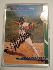 Braves Mark Wohlers Autograph On CardNo COA But Money Back If Don't Pass