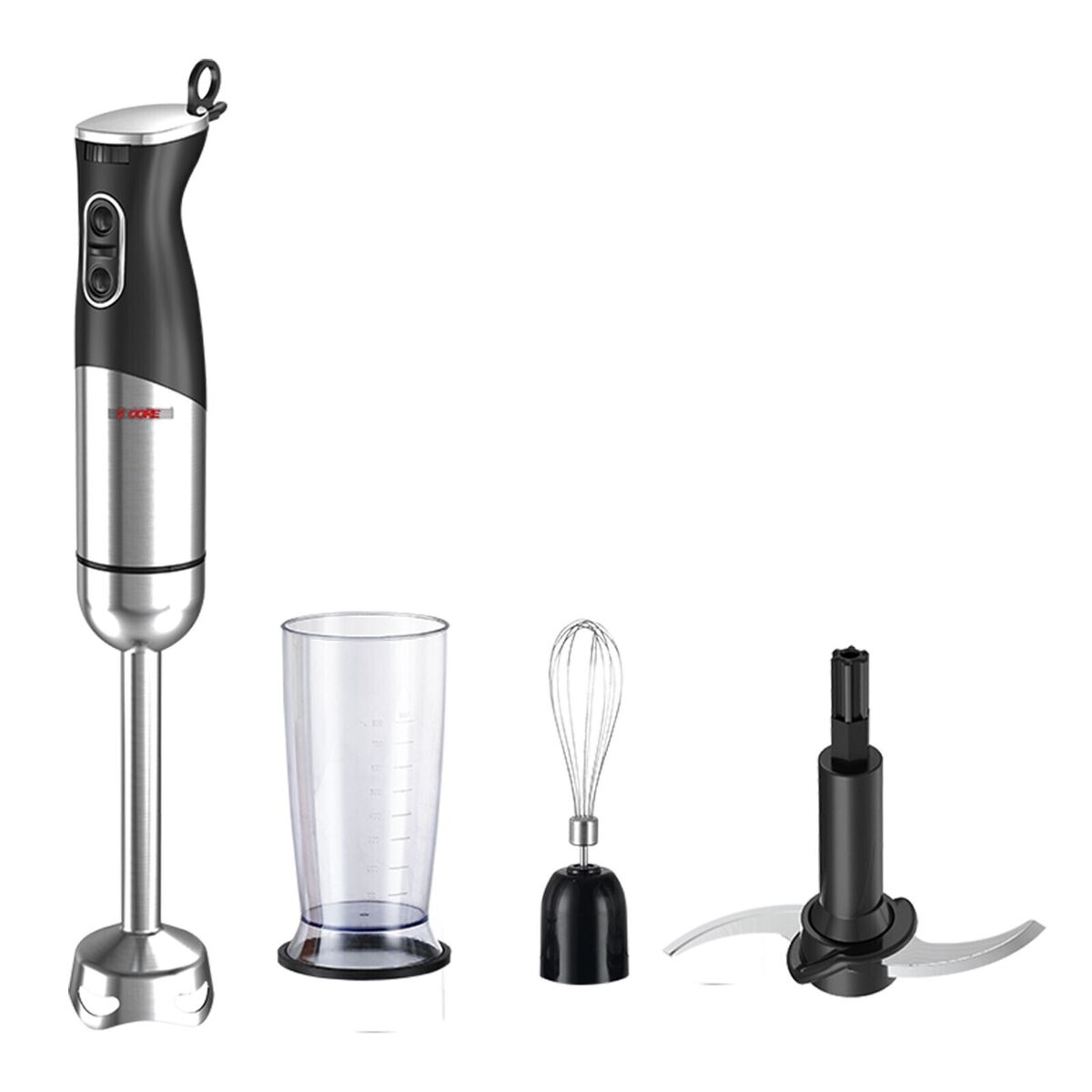 Magic Wand Immersion Hand Held Blender With 4 Attachments and