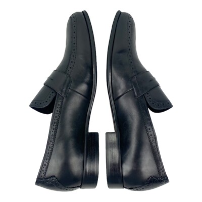 Zanzara Mens Black Loafers Dress Slip-On Shoes HSS4000 Size  display picture 3