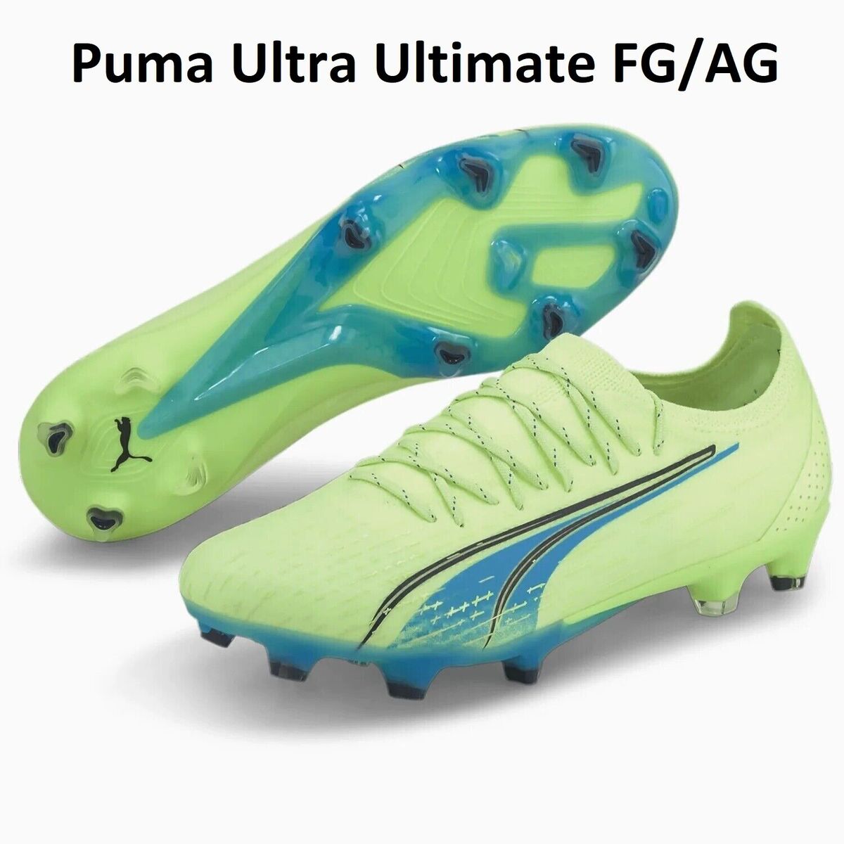 Puma Ultra Ultimate FG/AG Fizzy Light Men's Soccer Cleats 106868-01 Size 9.5 US Puma Ultra Ultimate FG/AG Fizzy Light Men's Soccer Cleats 106868-01 Size 9.5 US