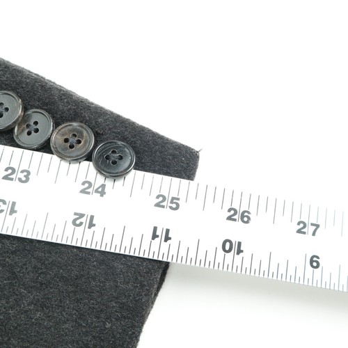 Ermenegildo Zegna MILA Fit Wool Cashmere Dark Gray Charcoal Overcoat 46R - Picture 20 of 24