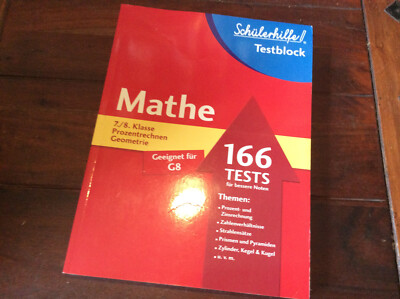 Mathe 7./8. Klasse Potenzrechnen Geometrie G8 166 Testblock [Heft]  Testblock