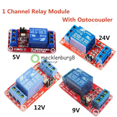 DC 5V/9V/12V/24V 1 channel Optocoupler Relay Module Support high and low trigger