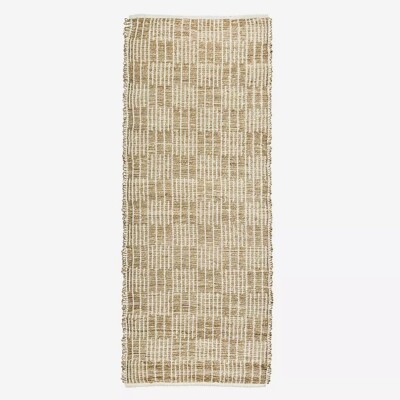 Handgewebter Seegras Teppich mit Baumwolle 70x200 cm von Madam Stoltz