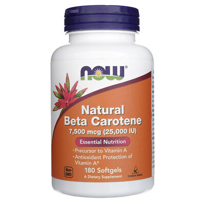 Now Foods Beta-Carotin 25.000 IU 180 Kapseln