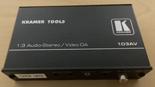 Kramer 103AV | 1:3 Audio-Stereo/Video DA Amplifier 12V DC