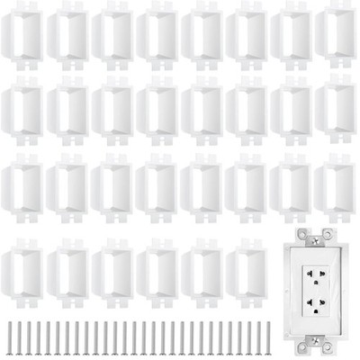 30 Pcs Electrical Box Extenders, BE1-2 Electrical Outlet Box Extenders with 60 P