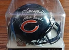 Dan Hampton HOF 2002 Autographed Mini Helmet Leaf Authentic