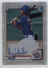 2020 Bowman Draft Chrome Picks Refractor 87/499 Isaiah Greene #CDA-IG Auto uk2