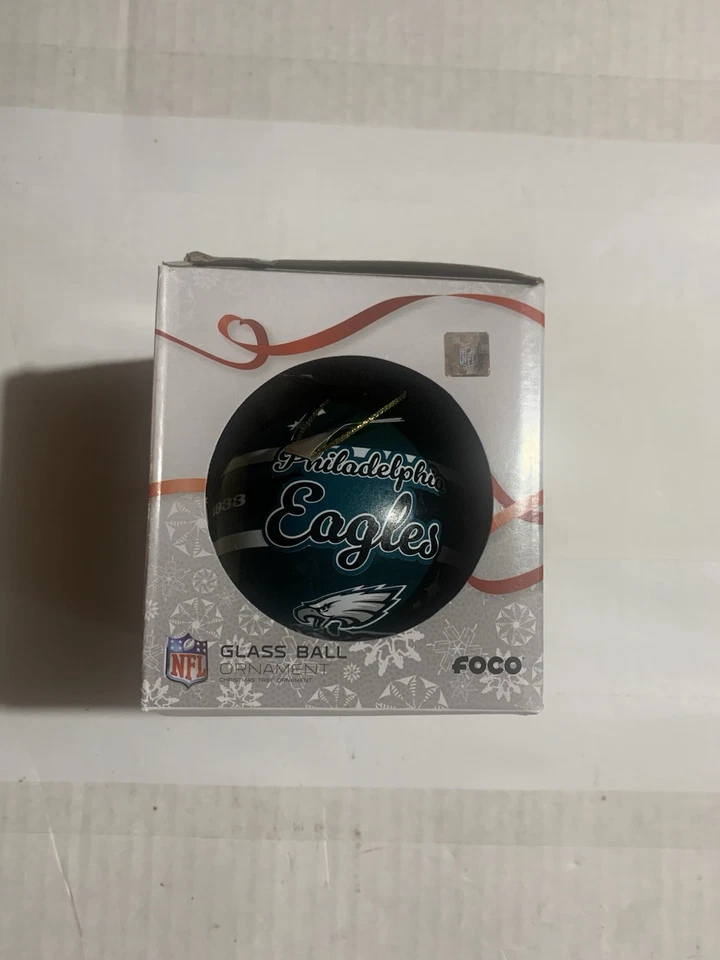 Philadelphia Eagles NFL 2025 bola de vidrio adorno de Navidad Foto 3 de 3
