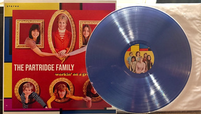 THE PARTRIDGE FAMILY Working On A Groovy Thing LP * blue vinyl