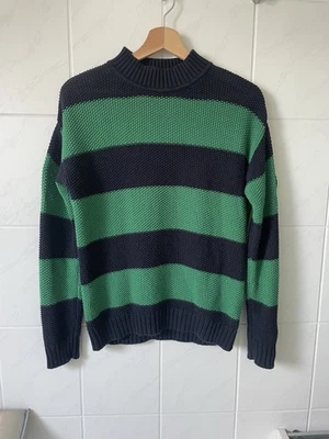 🧶 Strickpulli Peter Hahn Grün/schwarz Damen Größe 40/L 100 % Baumwolle 🧶 - Bild 1 von 4