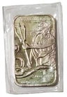 1 Oz Silver God Of The Sea POSEIDON Sealed Bar WITH Beautiful Natural Tone.