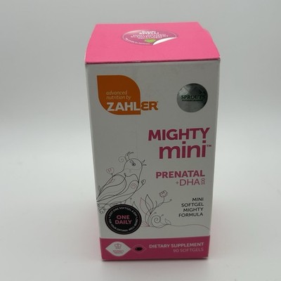 Zahler Mighty Mini Prenatal Vitamin with DHA & Folate 90 Softgels Kosher