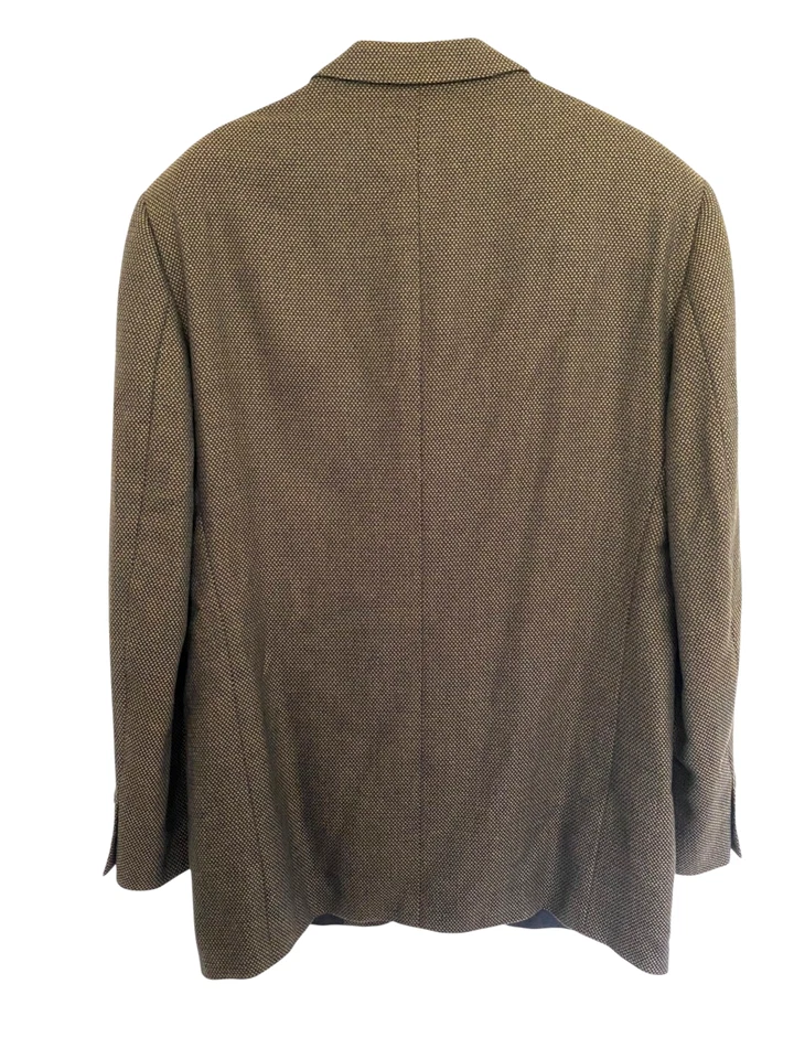 Abrigo deportivo LORO PIANA Cashmere Arnold Brant púrpura, azul y dorado 3 botones 46L Foto 4 de 4