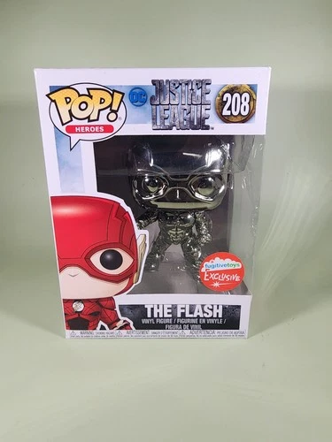 Funko Pop! Justice League - The Flash (Chrome) Fugitive Toys Exc