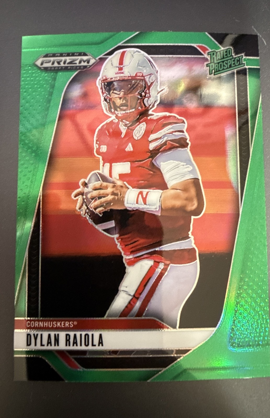 2025 Panini Prizm Draft Picks - Dylan Raiola #158 Green Prizm (RC)