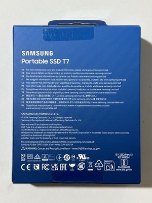 Samsung T7 2TB USB 3.2 Portable Solid State Drive - Titan Grey for