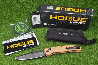 Hogue Mysto #24459 ABLE Lock Manual Folder Knife (Wood) Richlite 3.4'' Tumbled