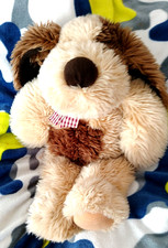 Simply Soft Collection Keel Toys Sitting Floppy Patch Dog Beanie Soft Toy Plush