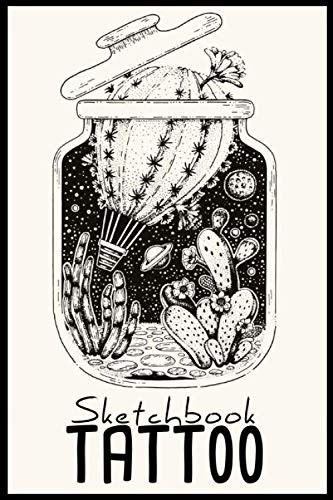 Tattoo Skizzenbuch 200 Seiten Projektbuch FüR TäTowierer | Zeichenbuch-image