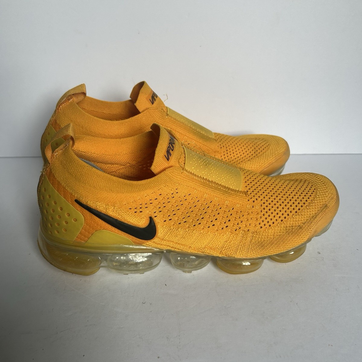 Nike Air Vapormax Flyknit Moc University Gold Black AJ6599-700 Womens  Size