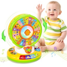 Musical Learning Toy for Toddlers, Spin and Sing Alphabet Game, Ages 1-3