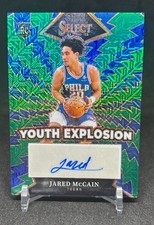 2024-25 Panini Select - Youth Explosion Signatures Jared McCain /35 Green Mojo