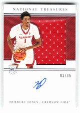 2021 Panini National Treasures Collegiate Herbert Jones /35 #CSS-HJ RC Auto