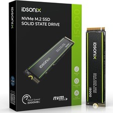 iDsonix SSD 2TB M.2 NVMe PCIe Gen4 Interne SSD, 5200 MB/s Lesen, 4500 MB/s Schr