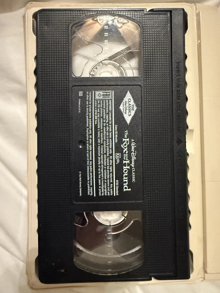 Walt Disney Black Diamond VHS The Fox and the Hound 1994 Classic Rare Vintage - Image 2 of 4