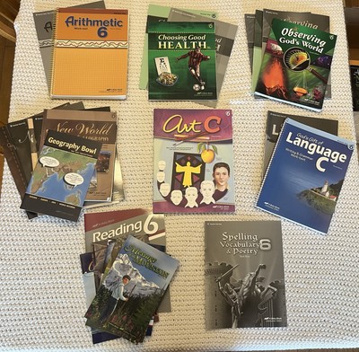 ABEKA 6th Grade 6 LOT Science History Reading Language Spelling Math ...