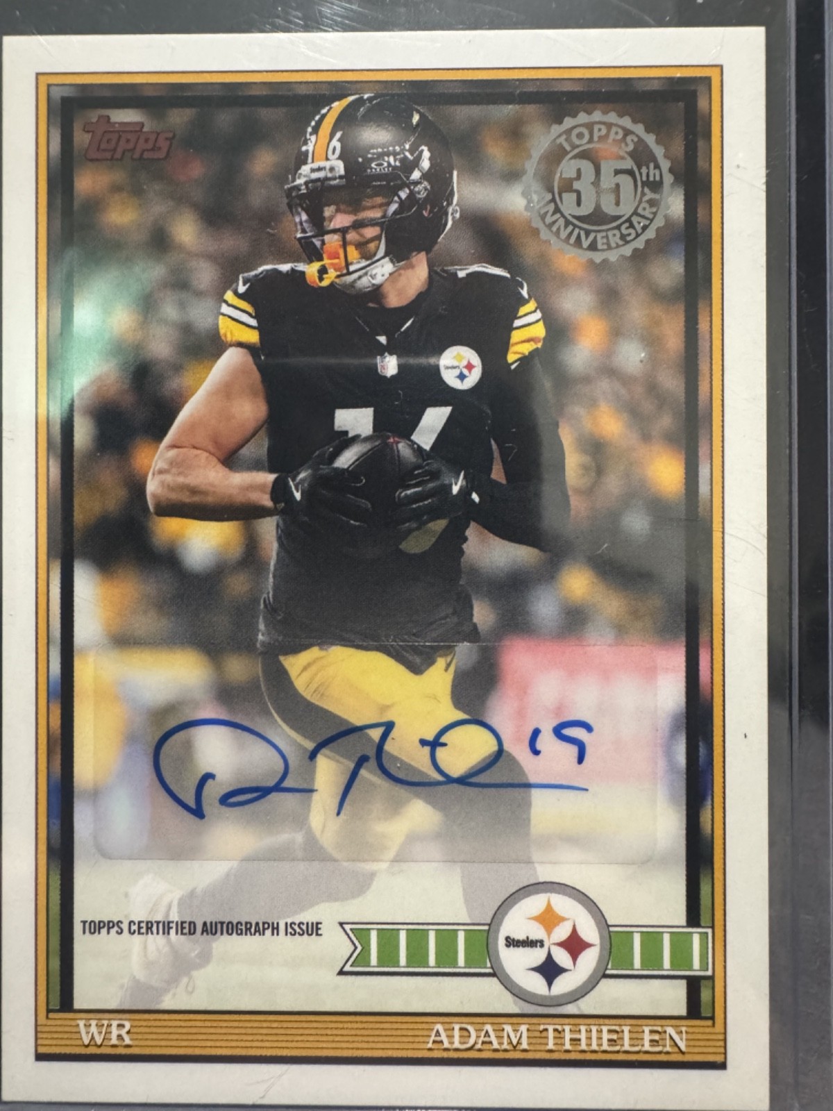 Topps 2026 Flagship Football 1991 Auto Adam Thielen Steelers 91AC-AT