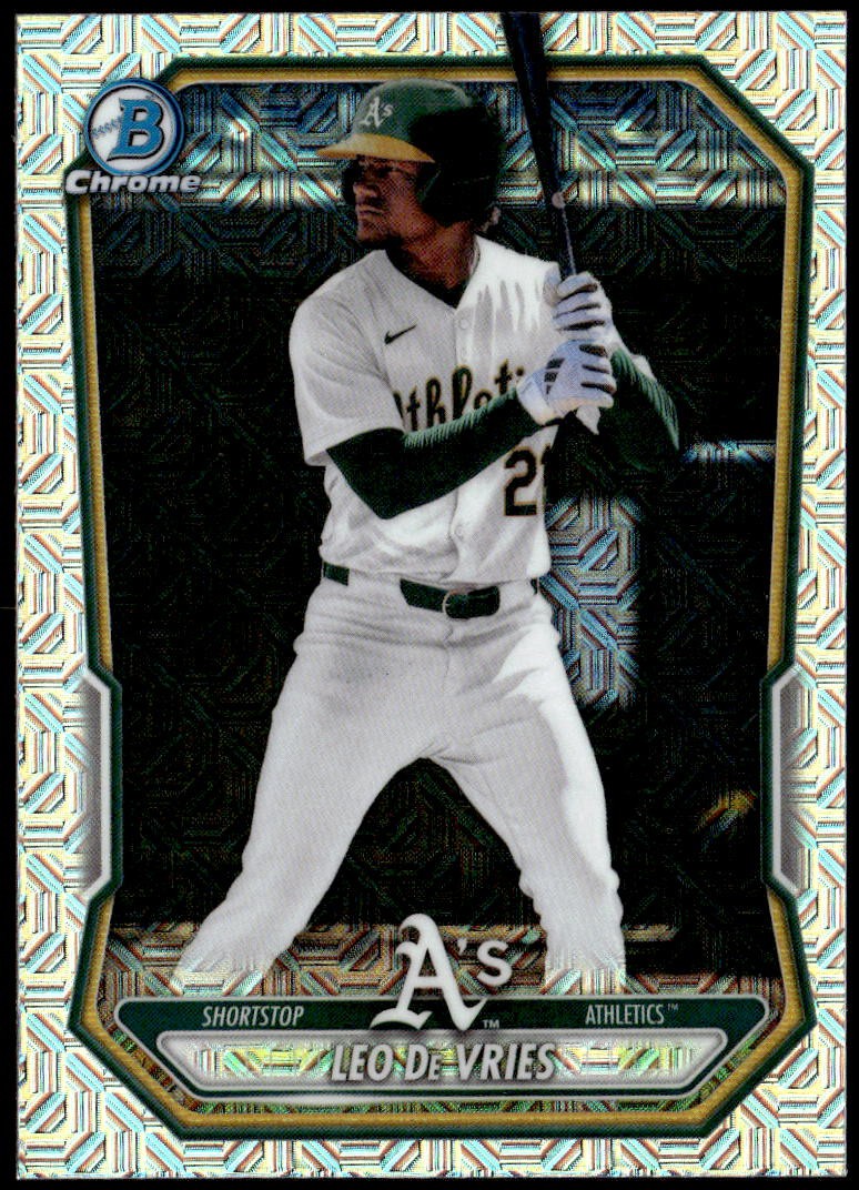 2026 Bowman #BCP-63 Leo De Vries Chrome Prospects Mojo Refractor