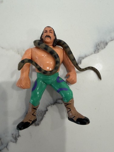 1990 Hasbro WWF Series 1 Jake The Snake Roberts wi...