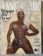 RUPAUL CHARLES SIGNED VANITY FAIR MAGAZINE DRAG RACE DRAG QUEEN - BECKETT COA