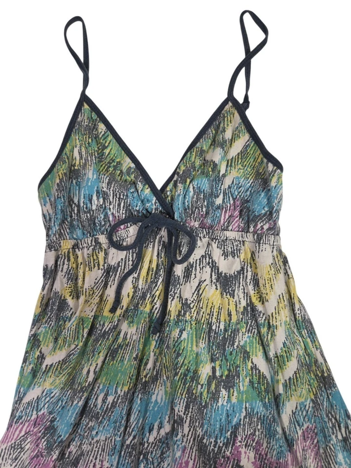 VTG Y2K Billabong Mini Babydoll Coverup Dress Colorful Sz S Boho Indie Sleaze - Image 2 of 4