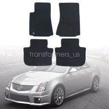 2008 - 2013 For Cadillac CTS Front & Rear Replacement Floor Mats Carpet Velour