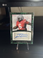 2022 Sage Artistry Autographs Taron Vincent #A-TV (AU, RC)