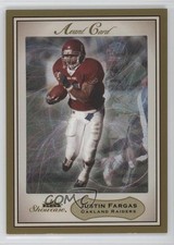 2003 Fleer Showcase Avant Card Legacy 120/125 Justin Fargas #106 Rookie RC 1e5k. rookie card picture