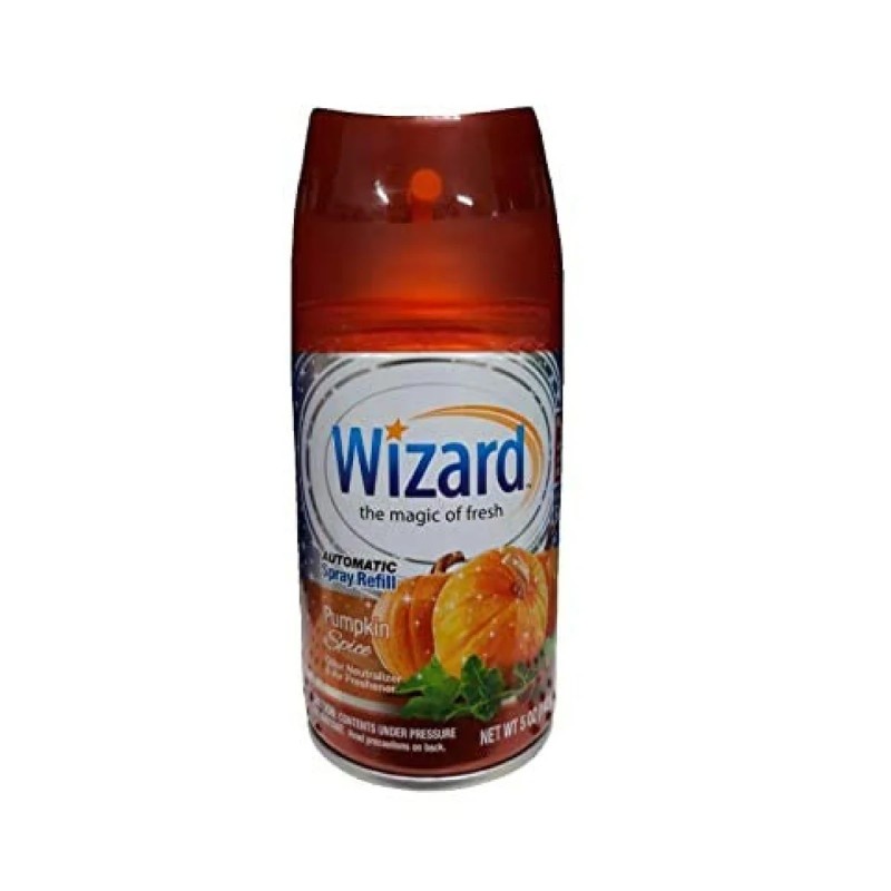 6x Wizard Refill Air Freshener Pumpkin Spice 5oz