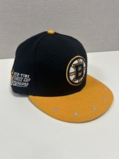 Boston Bruins New Era 9fifty Snap Back Hat. 6 Time Stanley Cup Champion. NHL