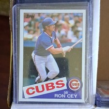 topps 1985 ron cey #768 chicago cubs baseball sports trading card