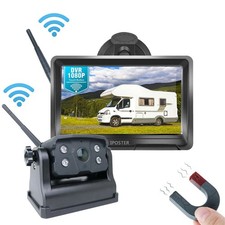 Wireless Backup Camera Magnetic for Car RV Trailer Truck Camper 5" 1080P Monitor